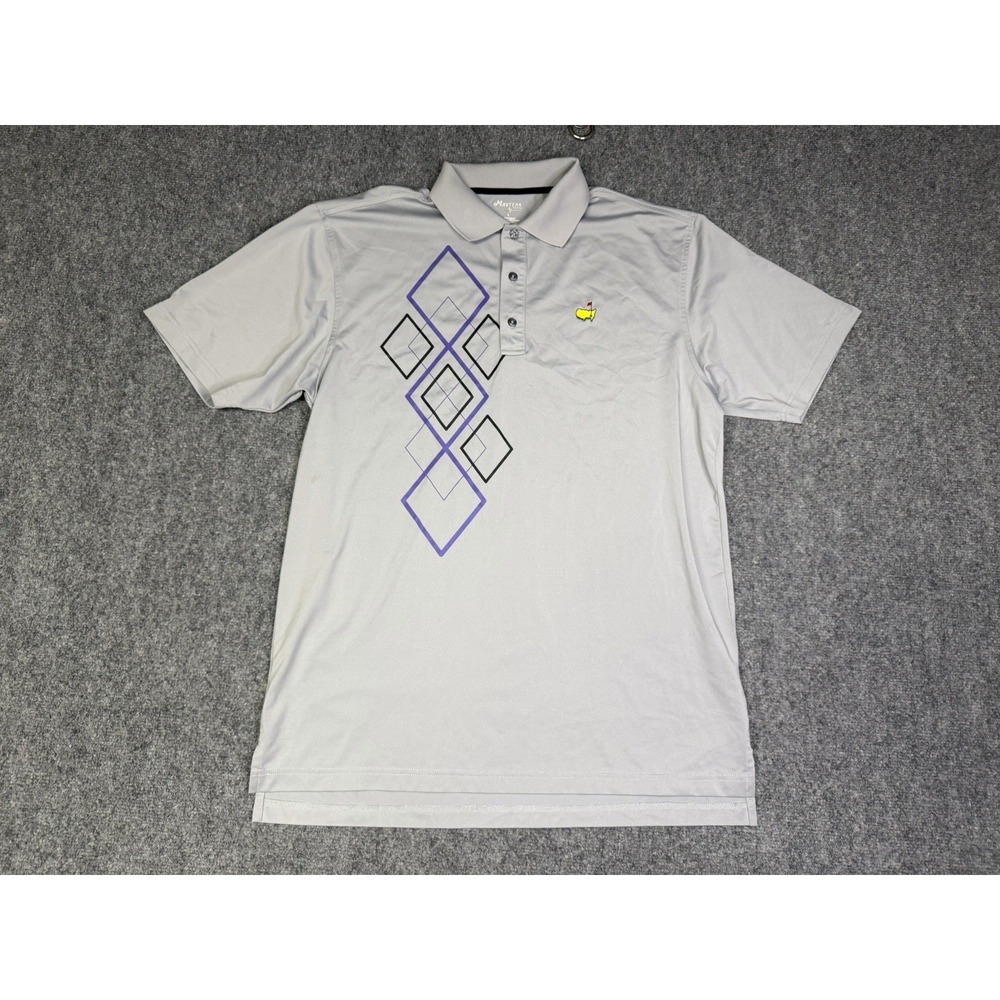 Men's The Masters Tech Polo Shirt Size Large Golf Tournament Augusta National